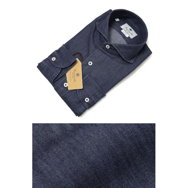 GIANNETTO ジャンネット / カッタウェイ シャツ コットンデニム VINCI