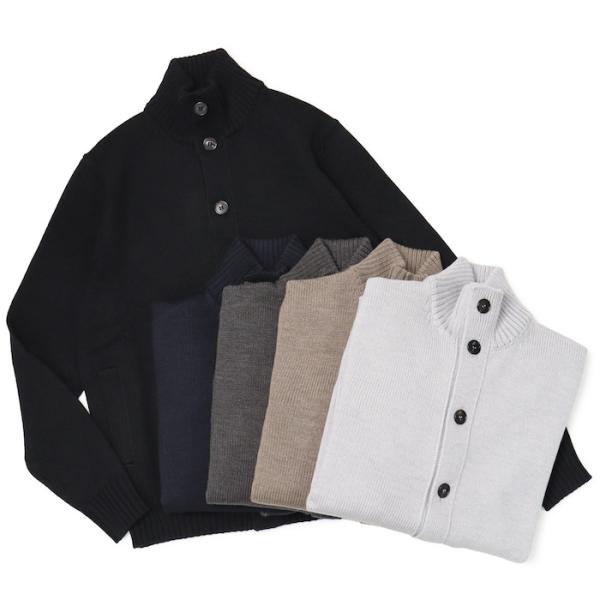 【最終値下げ】ZANONE CHIOTOウールスタンドカラーニットジャケット ZANONE ザノーネ / NEW CHIOTO キョート スタンドカラー ニット