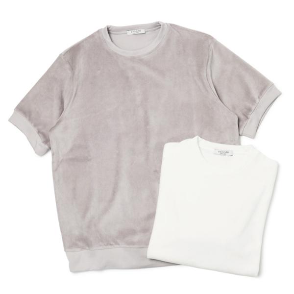 アンティーチポ / ANTICIPO クルーネック半袖Tシャツ コットン