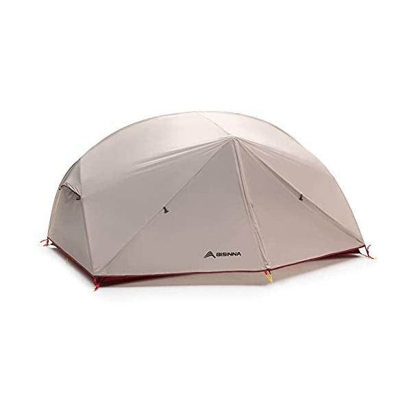 BISINNA テント 2人用 軽量 ツーリング テント 登山 キャンプ アウトドア用 防災 自立式 二重層 大空間 1ルーム 耐水圧3000mm フ