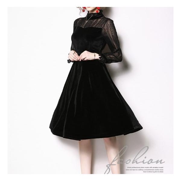 シフォンワンピース 袖付き ストライプ パーティー ブラック ドレス お呼ばれ 二次会 結婚式 膝丈 大きいサイズ 代 30代 40代 50代 Buyee Buyee Japanese Proxy Service Buy From Japan Bot Online