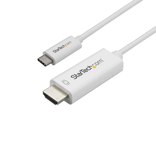 スターテック Com 1m Usb C Hdmiケーブル 4k 60hz ホワイト 最安値挑戦 C Type C コンピュータモニタケーブル Usb
