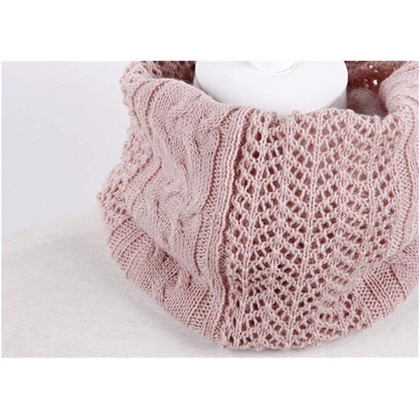 ネックウォーマー レディース 無地 ニットスヌード 多機能 小顔効果 髪型キープ 厚い 暖かい クラシック