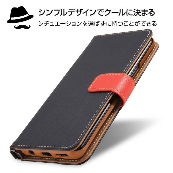 イングレム Galaxy S9 ケース 手帳型 ハンド ストラップ マグネット 耐 ブラック 付 ファクトリーアウトレット オレンジ 衝撃