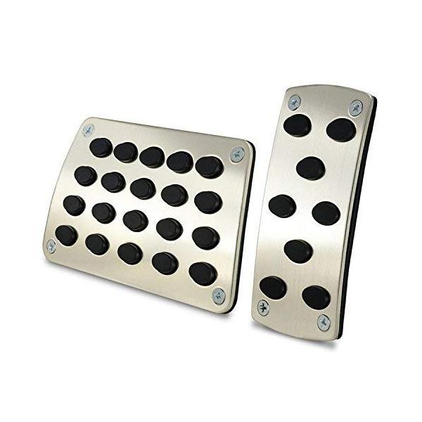 Zshop 高品質高級感の漂う 亜鉛合金ペダルカバー 高品質新品 At車汎用 アクセル ブレーキペダルカバー オシャレ インテリア 足元のコーディネート