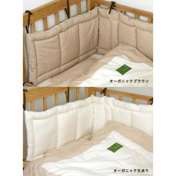 ラーフェンズ Rafens Miniベビーベッド用ふかふかオーガニックベッドガード 全周タイプ Osktest Pl
