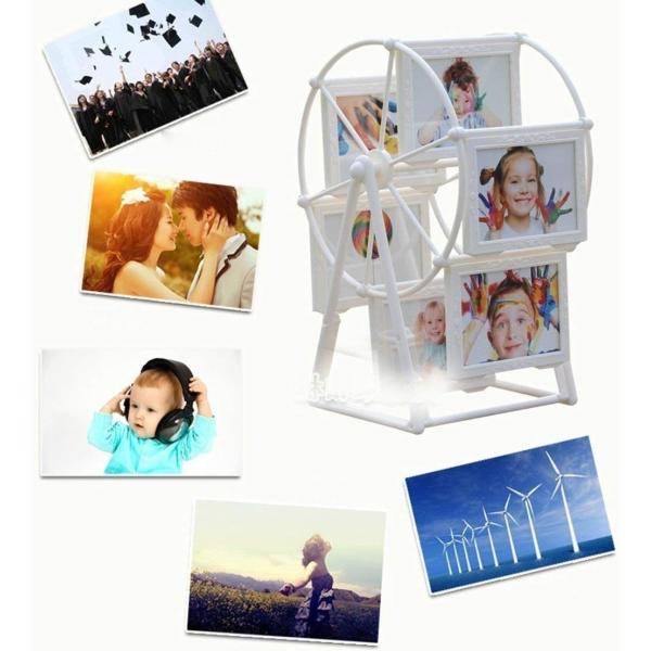 Morningplace 観覧車 型 お気にいる フォト フレーム ギフト ベビー メモリアル 写真立て ホワイト