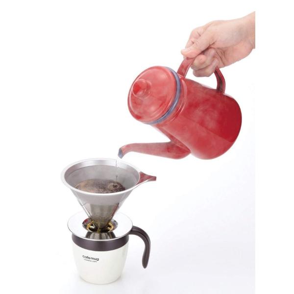 ペーパーレス 最新アイテム コーヒードリッパー コーヒー ドリッパー ステンレス ペーパーフィルター 2層ウルトラメッシュ加工で ブレイクタイム 1 4杯