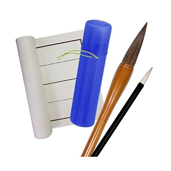 書道 書初めセット 日本製太筆 祝開店大放出セール開催中 7号 罫線入り下敷き