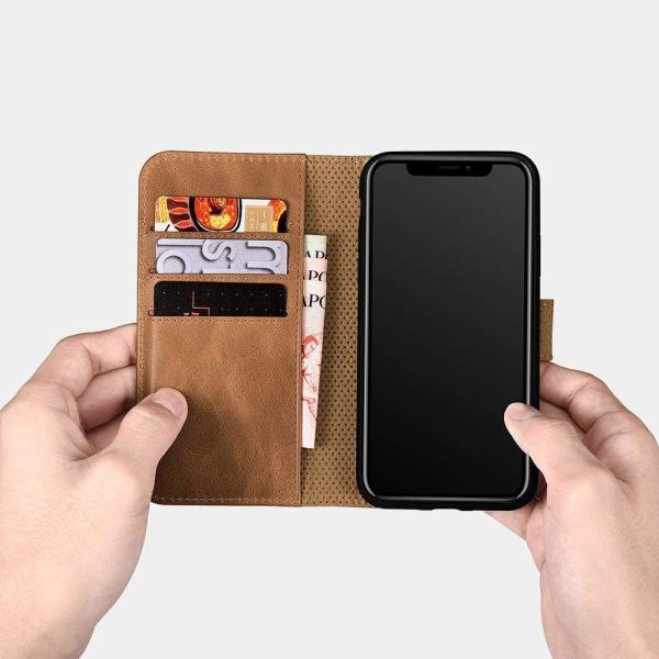 正規品icarer Iphone X テン 5 8インチ専用 本革 2in1 財布一体型 レザー