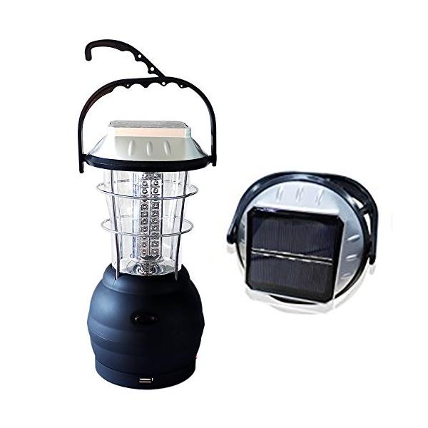 Goodgoods Ledランタン ソーラー 充電式 60灯 懐中電灯 3段階切り替え 手回しダイナモ充電 キャンプ 5way充電 日本 夜釣り