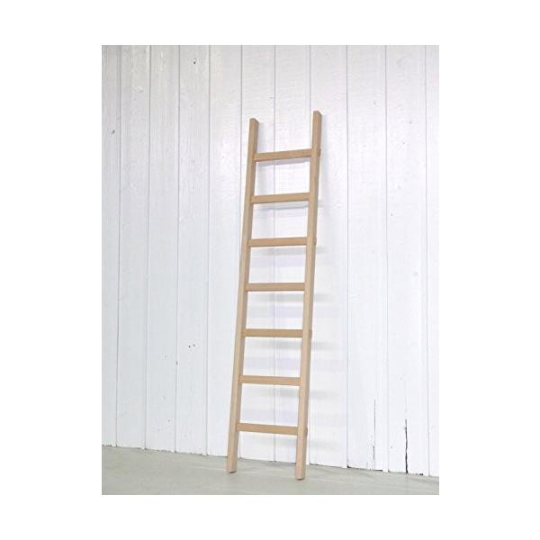 強度 耐久 安定性抜群通常木製梯子 はしご 無塗装 在庫あり ７段1 9ｍ 白木