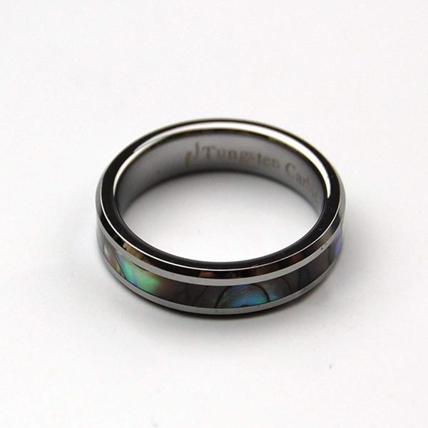 Breezyisland ハワイアンジュエリー 送料無料カード決済可能 リング アバロン タングステン Us7 Jp14号 指輪