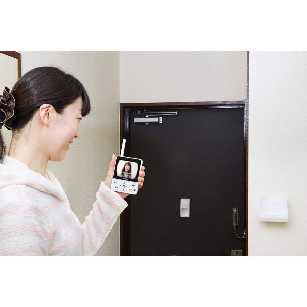 Twinbird ワイヤレス ドアスコープモニター Donata ドナタ ホワイト Vc J560w Eleksystem Com