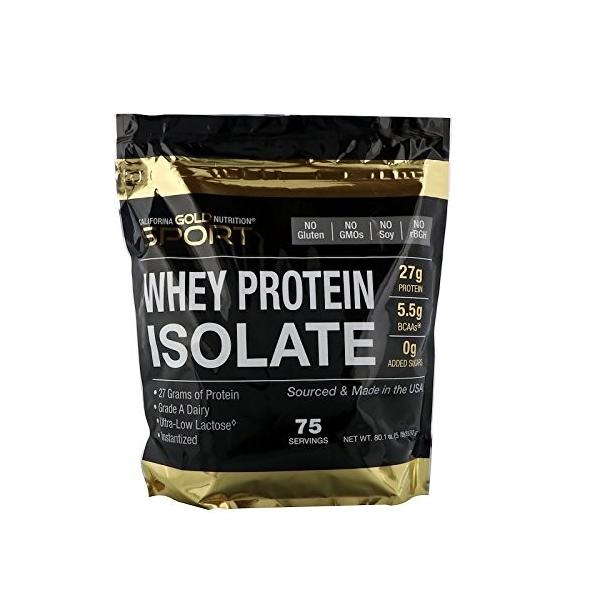 Cgn ホエイプロテイン アイソレート Wpi90 超低乳糖 ノンフレーバー 2 27kg 海外直送品