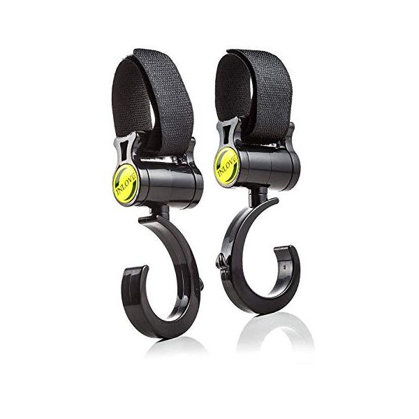 Abory ベビーカー フック ベビーカー荷物フックにも 黒 価格 交渉 送料無料 自転車のハンドルやスーツケースにも使える おすすめマルチフック 360度回転