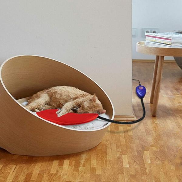 Ueetek ペット用ホットカーペット 年中無休 ホットマット 犬猫用 寒さ対策 温度調節 30 過熱保護 カバー取り外し可能 防水 耐噛み