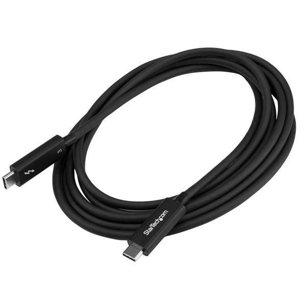 StarTech.com Thunderbolt 3 USB-C ケーブル 2m 40Gbps サンダーボルト 