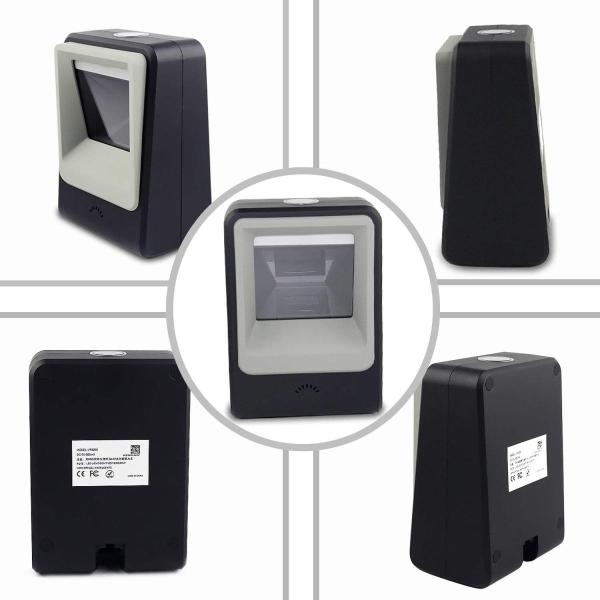 Symcode バーコードスキャナー ハンズフリー 1d 2d Usb Ccd モバイル支払い対応 黒い Portal Caymangateway