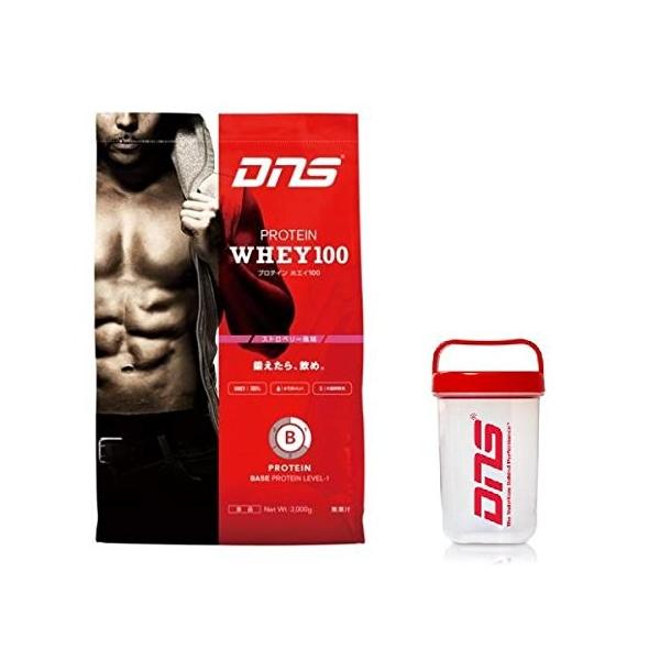 シェイカー付ｄｎｓプロテインホエイ100 ３kg ストロベリー味 Danhgiaduan Vn