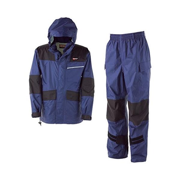 カジメイク 仕事カッパ ネイビー 訳あり Km 001 Ll レインウェア