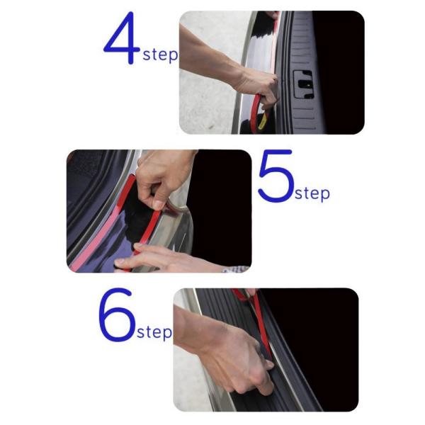 卓出 Carover 汎用 ステップ ガード 車 プロテクター 保護 セット おしゃれ Co Rbpg Bk 傷防止 ドレスアップ 両面テープ