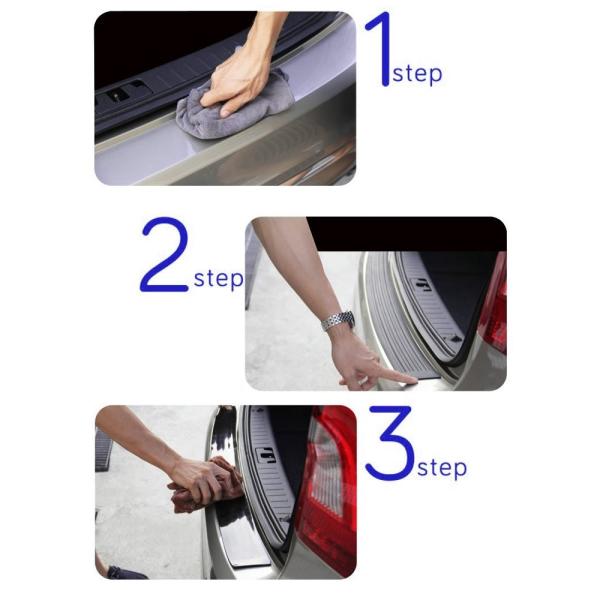 卓出 Carover 汎用 ステップ ガード 車 プロテクター 保護 セット おしゃれ Co Rbpg Bk 傷防止 ドレスアップ 両面テープ