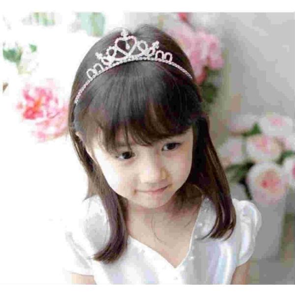 子供衣装 ハート クロスに輝くダイヤ カチューシャ ティアラ ドレス 結婚式 髪飾り 舞台 現金特価 かわいい