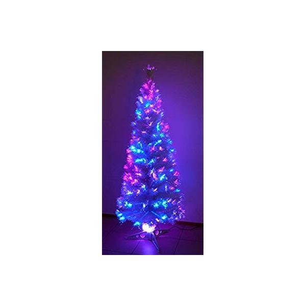 高輝度ファイバーツリーホワイト クリスマス 春夏新作 ツリー 白 1cm 流れるように色が変化 Ac100v Usb 電飾 イルミネーション