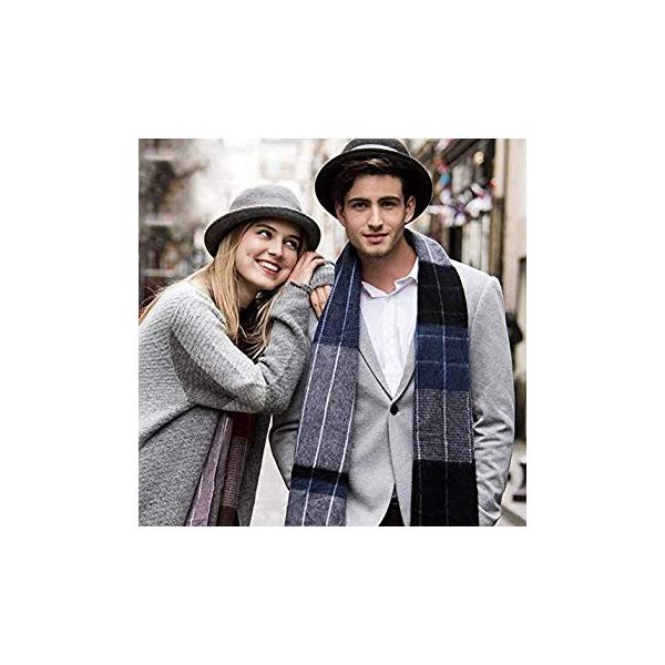 マフラー ウール 店 メンズ 人気 レディース チェック柄 ロングストール スコットランド 秋冬 大判スカーフ ブール 厚手