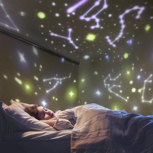 18最新版ベッドサイドランプ スタープロジェクター プラネタリウム 星空ライト 家庭用 プラネタリウム雰囲気を