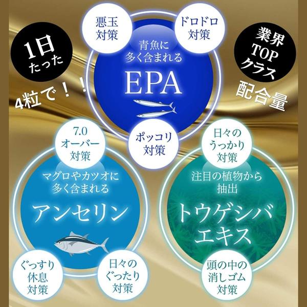 ピカイチ エパワン Epa One サプリメント アンセリン Dha Epa One 青魚 栄養補給 健康維持 トウゲシバ オルニチン