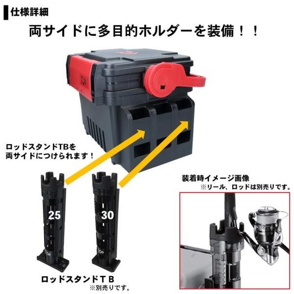 ダイワ Daiwa お求めやすく価格改定 タックルボックス レッド Tb3000 ブラック