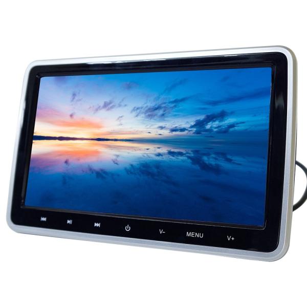 10 1インチdvdプレーヤー内蔵ヘッドレストモニター モニター リアモニター スマホ対応 Usb対応 Sdカード対応 Ha103d