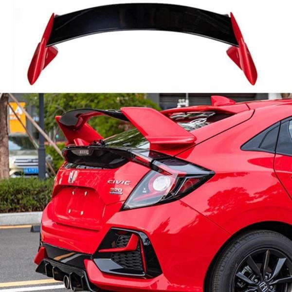 リア ウイング スポイラー トランクスポイラー ホンダ シビック FK7 2016-2018 交換 カスタム 赤/青/白/黒 おすすめ かっこいい
