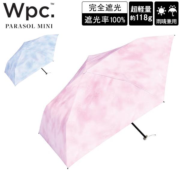 お盆も休まず配送 Wpc. ダブリュピーシー 折り畳み傘 傘 晴雨兼用 日傘 雨傘 遮光軽量はなゆら ミニ 折りたたみ傘
