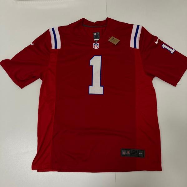 【古着】NIKE・NFL　ナイキ　ゲームシャツ　赤　レッド　チーム系　スポーツ　ナンバーロゴ　XXLサイズ
