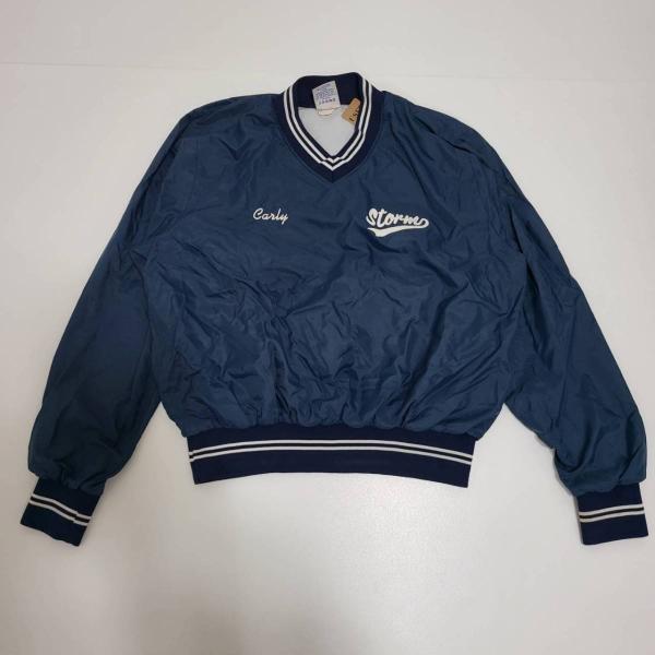 【古着】海外ブランド　USA製　Vネックナイロンプルオーバー　Mサイズ　　