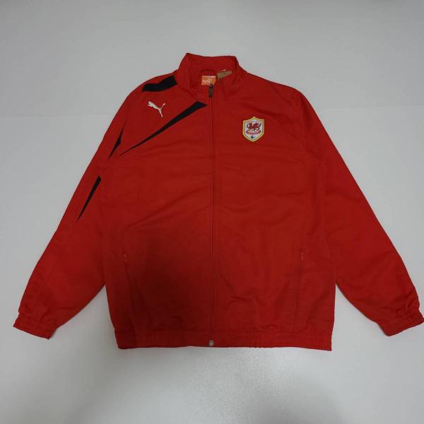 プーマ PUMA セーリングジャケット クルーデッキジャケット 2way M 赤 PUMA 【古着】PUMA プーマ トラックジャケット ジャージ レッド