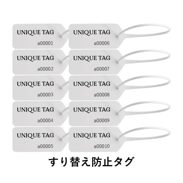 商品すり替え防止タグ ユニークタグで高価な商品のすり替え詐欺から身