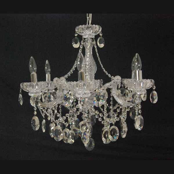 シャンデリア クリスタル 6灯 E17 L