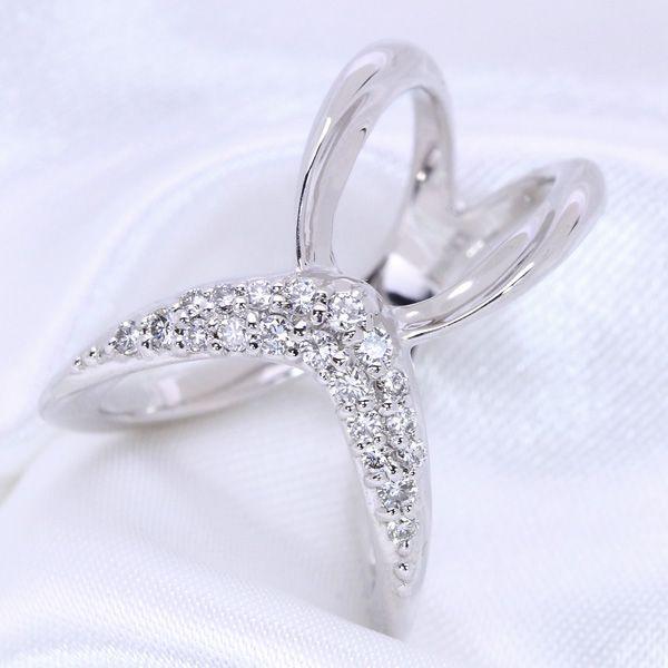 ダイヤモンド 0.220ct F/VS級ダイヤ使用 リング/指輪 K18 18金 PT 
