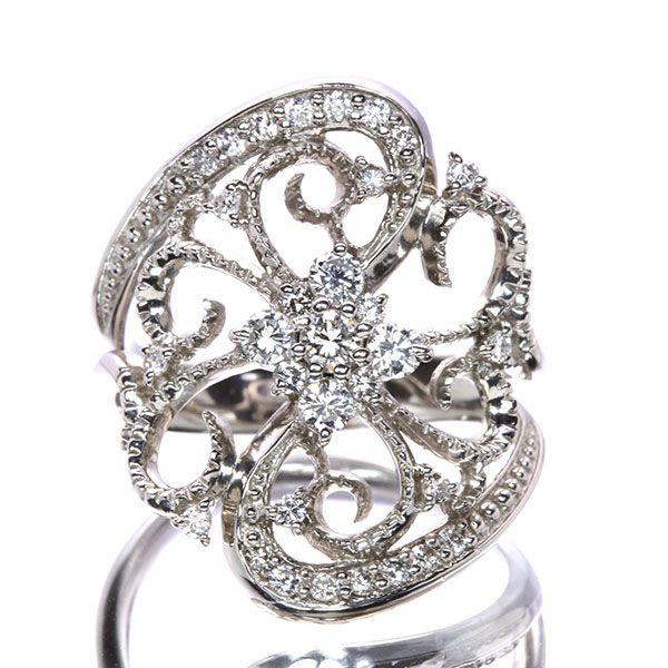 クーポン利用&送料無料 ダイヤモンド 0.50ct リング/指輪 K18 PG WG PT