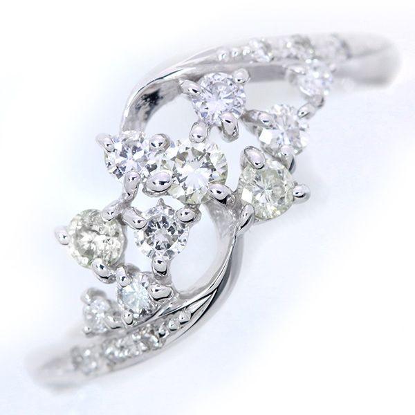 ダイヤモンド 0.35ct K18WG（選べる金種） リング/指輪 ダイヤのスバル 