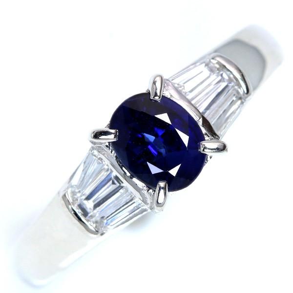 サファイヤ（サファイア） 0.62カラット リング/指輪 PT900 美しい青