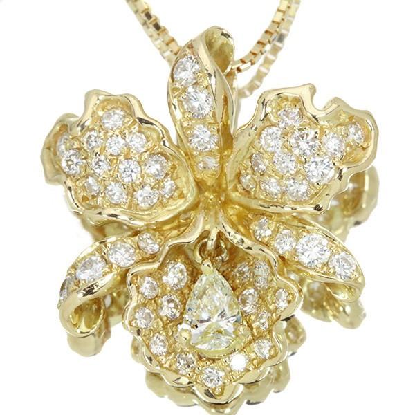 K18WG K18 胡蝶蘭モチーフ ブローチ 【公式通販】