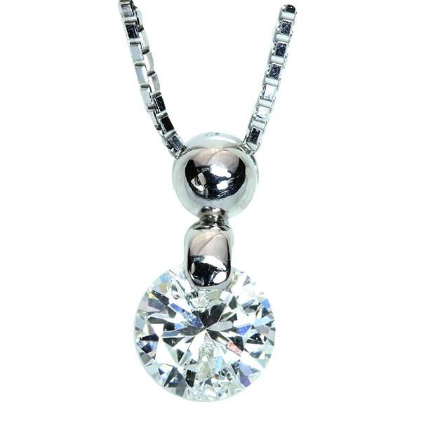 上質 ダイヤモンド ネックレス 0.57ct プラチナ PT900/PT850 一粒 1点