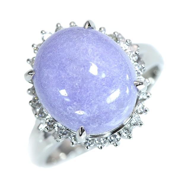 ラベンダーヒスイ/翡翠 リング/指輪 6.51ct プラチナ900 PT900 ラベンダーヒスイ/翡翠 リング/指輪 6.51ct プラチナ900 PT900