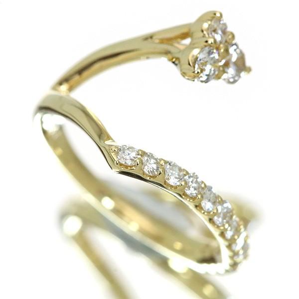 ピンキーリング ダイヤモンド リング/指輪 0.48ct K18 PG WG 18金（※PT  