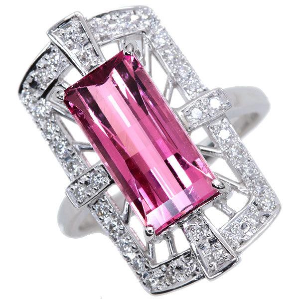 ピンク トルマリン リング/指輪 5.220カラット プラチナ900 PT900  